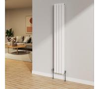 Planet Radiators Flat Panel Double 1800 X 232mm Cast Iron Style Radiator White