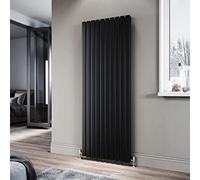 Planet Radiators Flat Panel Double 1800 X 608mm Cast Iron Style Radiator Black