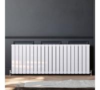 Planet Radiators Flat Panel Double 600 X 1748mm Cast Iron Style Radiator White