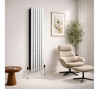 Planet Radiators Flat Panel Single 1600 X 452mm Cast Iron Style Radiator White