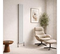 Planet Radiators Flat Panel Single 1800 X 228mm Cast Iron Style Radiator White