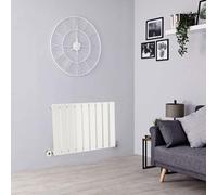 Planet Radiators Flat Panel Single 400 X 604mm Cast Iron Style Radiator White