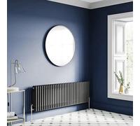 Planet Radiators Three Column 450 X 1415mm Cast Iron Style Radiator Black