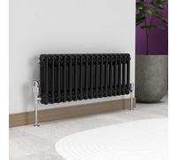 Planet Radiators Two Column 450 X 1415mm Cast Iron Style Radiator Black