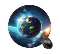 Planet Round Mouse Pad Smooth Glide Gaming Mousepad Extra Density Portable Comfortable Mouse Mat for Desk, Home, Office 7.8x7.8 Inches