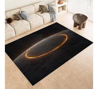 Planet Rugs for Bedroom Galaxy Galaxy Carpet Cashmere 3D Printed Area Rug Machine-Washable Rug Reinforced Anti-Slip Backing for Hallway Period Cottages Reading Nooks Room Accessories 60x120 cm