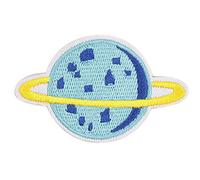 Planet Series Cloth Sticker Badges Applique Small Patch Clothes Sticker Diy Sweater Patch Sticker Dress Embroidery Decals Patch Decals Sewing Garment Apparel Accessory 6.6 * 4 cm