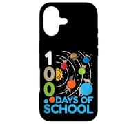 Planet Solar System Astronomy Space Cat 100 Days of School Case for iPhone 17