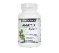 Planet Source Anamu 1250 Guinea Hen Weed - Pure - Vegan - 100 Capsules - 50 Servings
