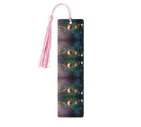 Planet Space Solar System Print Wood Bookmark for Men Women,Wooden Bookmarks with Tassels, Ideal Bookmark Gifts for Book Lovers