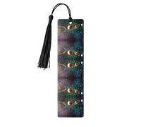 Planet Space Solar System Print Wood Bookmark for Men Women,Wooden Bookmarks with Tassels, Ideal Bookmark Gifts for Book Lovers