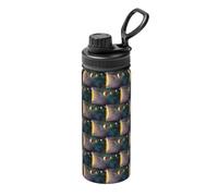Planet Space Solar System Printing 18oz Insulated Sports Kettle Portable Stainless Steel for Gym Camping