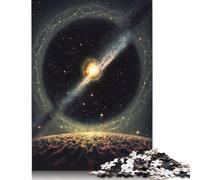 Planet Sprinkling Of Stars Puzzles 500 Pieces Wooden Puzzles Puzzles for Adults & Teenager Family Entertainment Toys 500pcs (52x38cm)