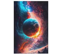 Planet Starry Sky Jigsaw Wooden Puzzles for Adults 1000 Piece Puzzle Challenging Game Toys Birthday Gift for Adults Kids Boys Girls 78×53cm