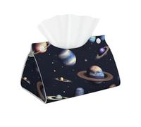Planet Stars And Milky Way Galaxy Print Tissue Box Cover Oblong Decor Tissue Holder Home Kitchen Bathroom Office Daily Use