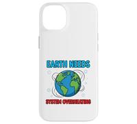 Planet System Warning Environmental Awareness Illustration Case for iPhone 14 Plus