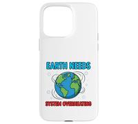 Planet System Warning Environmental Awareness Illustration Case for iPhone 15 Pro Max
