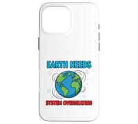Planet System Warning Environmental Awareness Illustration Case for iPhone 16 Pro Max
