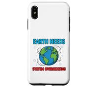 Planet System Warning Environmental Awareness Illustration Case for iPhone XS Max
