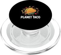 Planet Taco Funny Space Galaxy Mexican Food Humor PopSockets PopGrip for MagSafe