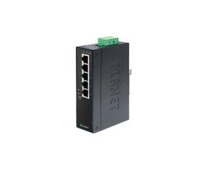 PLANET TECHNOLOGY IGS-501T IP30 Industrial Gigabit Ethernet Switch 5-Port 10/100/1000Base-TX (-40~75°C)