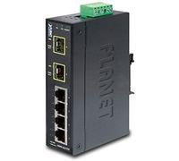 PLANET TECHNOLOGY ISW-621TF IP30 Industrial Ethernet Switch 4-Port 10/100Base-TX + 2-Port 100Base-FX SFP (SM/MM SFP) (-40~75C)