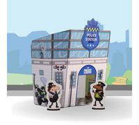 Planet Town Build and Play Cardboard Playset Toy Eco Friendly Kit | Fun Gift for Kids, Girls & Boys Age 5+ | UK Made (Police Station)