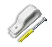 Planet Value 4 Pack Blind Cord Safety Cleat | Heavy Duty White Plastic Cord Safety Wrap | Including Screw and Wall Plug | Universal Replacement Cleat Hook for Roller, Roman and venetian Blinds