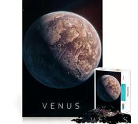 Planet Venus in Space 1000 Pieces Jigsaw Puzzles for Teenagers Logic Sense Toy Simple Fun Smooth Edge Stylish Gift (38x26cm)