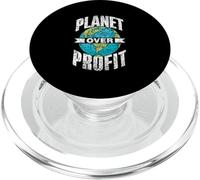 Planet Vor Profit Climate strike Global warming Climate change PopSockets PopGrip for MagSafe
