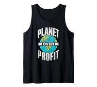Planet VOR Profit Climate Strike Global Warming Climate Change Tank Top