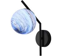 Planet Wall Sconce 3D Lunar Lamp Night Light for Kids' Bedroom, Nursery and Playroom Wall Lamps & Sconces(Bronze-Blue) (BlackBlue)