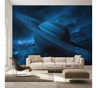 Planet Wallpaper for Living Room, Space Universe Cosmic Wall Mural, Non-Woven Photo Wallpaper for Bedroom, Home Decor Wall Paper 200 x 140 cm (W x H) Y&W36