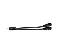 Planet Waves 1/8 Inch Male to Dual 1/8 Inch Female Stereo Adaptor