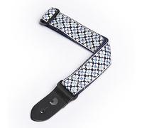 D'Addario Ukulele Strap - Nylon Strap for Ukuleles - Blue Flowers - 1.5" Wide