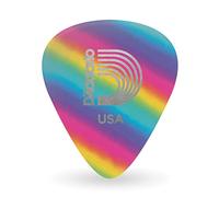 Planet Waves 1CRB6-10 Heavy Rainbow Celluloid Guitar Picks (Pack of 10) | D’Addario celluloid guitar picks deliver classic tone, smooth feel, precise attack and reliable control for every style.