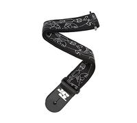 D'Addario 50JS05 Joe Satriani Textile guitar strap Silver Sketches