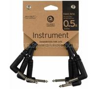 Planet Waves 6" Instrument Patch Cables / Leads Right Angle Plugs - Pack of 3