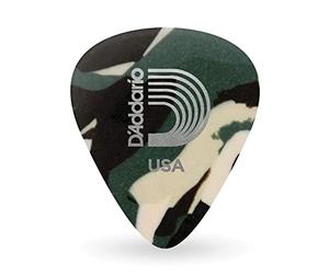 Planet Waves Camo Celluloid Guitar Picks - 10 Pack, Extra Heavy Gauge