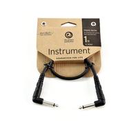 D'Addario Classic Series Instrument Patch Cable PW-CGTPRA-01 – 1 ft Right-Angle, 1/4" Ends