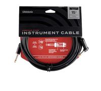 Planet Waves D’Addario Accessories American Stage Guitar Cable - Premium Instrument Cable with ¼ Inch Ends - Guitar Cord Made in the USA - Straight to Right Angle - 15 feet