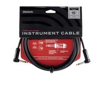 Planet Waves D’Addario Accessories American Stage Guitar Cable - Premium Instrument Cable with ¼ Inch Ends - Guitar Cord Made in the USA - Right Angle Ends - 15 feet