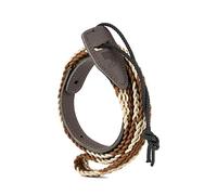 Planet Waves D'Addario Accessories Mandolin Strap - Mandolin Accessories - Braided Mandolin Strap - Brown/Cream