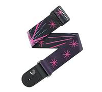 Planet Waves D'Addario Outrun Polyester Guitar Strap, Neon Stars