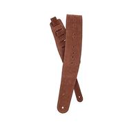 Planet Waves D'Addario Vented Leather Adjustable Guitar Strap, Honey Suede Apache