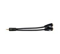 Planet Waves 1/8 Inch Male to Dual 1/8 Inch Female Stereo Adaptor