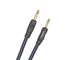 Planet Waves PW-S-05 D'Addario Speaker Cable, Gold Plated Plugs for Optimal Signal Flow, Shielded for Noise Reduction - 1/4 Inch Male to 1/4 Inch Male - 5 Feet/1.52 Meters - 1 Pk, Black