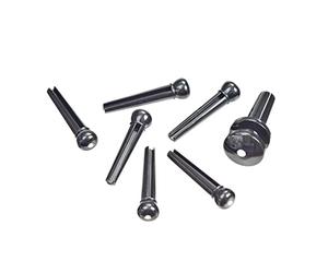 Planet Waves PWPS10 Injected Molded Bridge Pins with End Pin Set Ebony and Ivory Dot