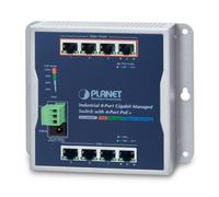PLANET WGS-804HPT network switch Managed Gigabit Ethernet (10/100/1000) Power over Ethernet (PoE) Black