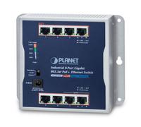 PLANET WGS-818HP IP30 Industrial 8-Port 10/100/1000T Wall-mounted Gigabit 802.3at PoE+ Switch